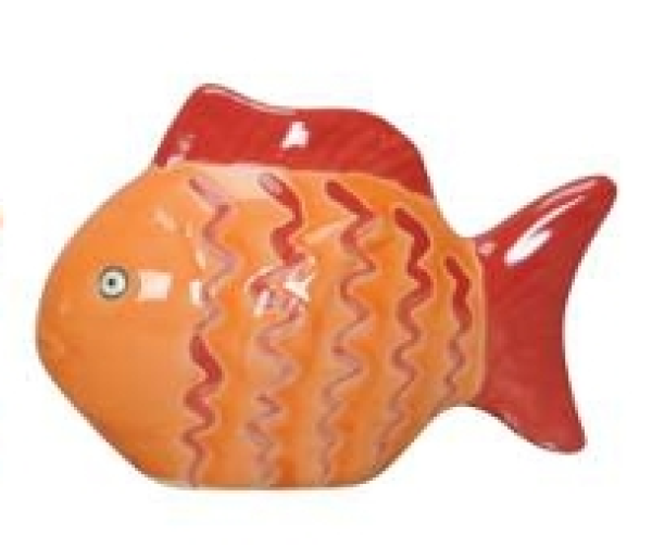 Schwimmfisch orange/rot